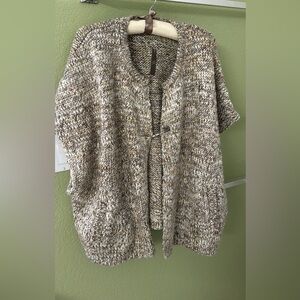 J. Jill Women's Marled Cardigan - Brown and Cream
